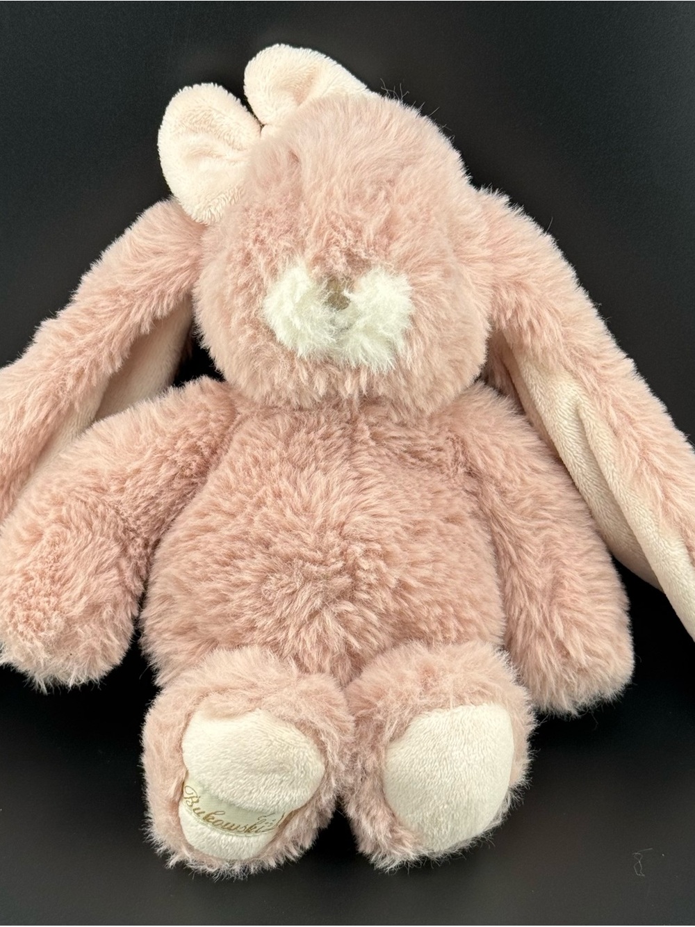 Bukowski Design Pink Bunny Rabbit Plush Stuffed Animal 9” Soft Toy